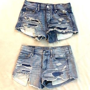 Light & Dark American Eagle shorts